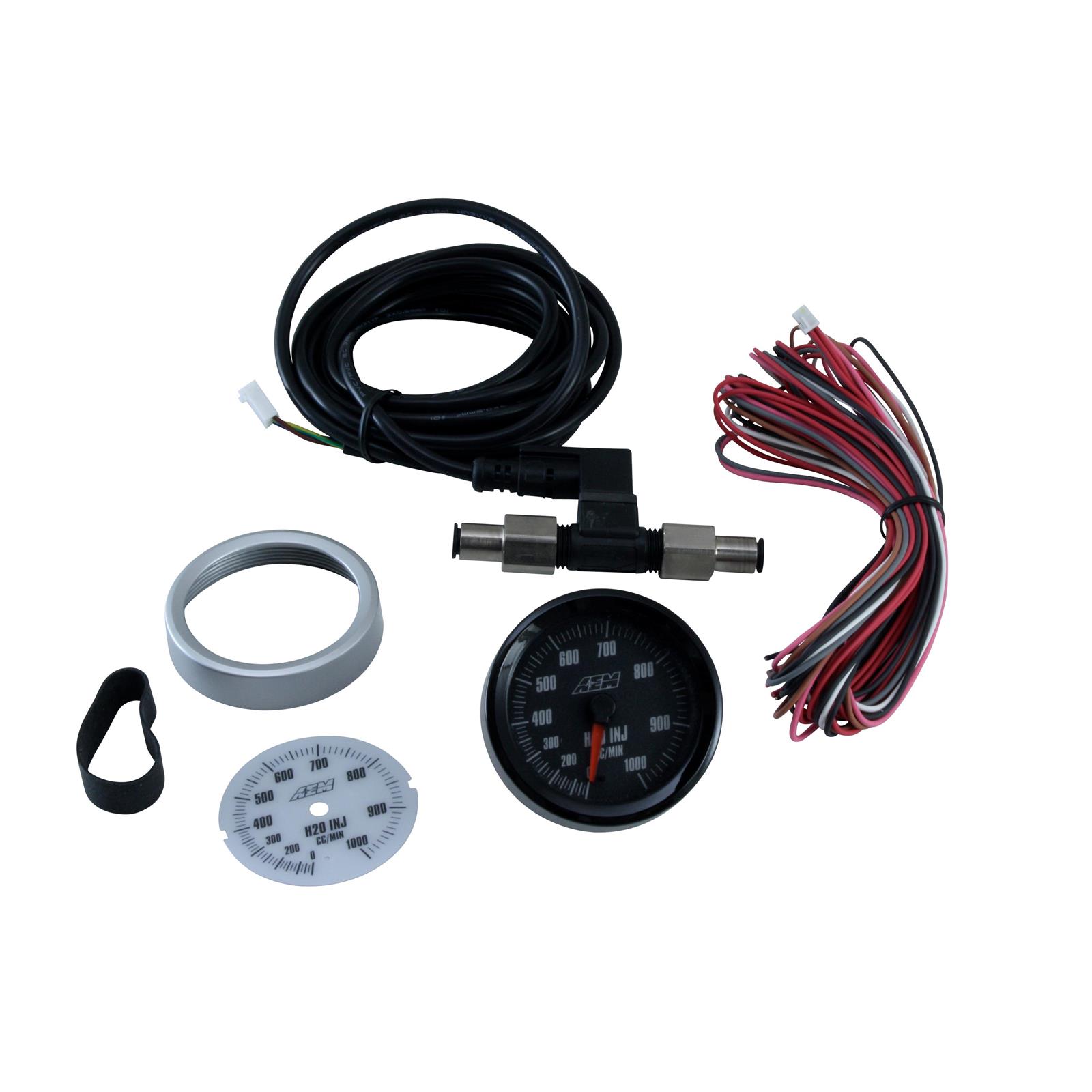 AEM 305142 Analog Style H2O Flow Gauge