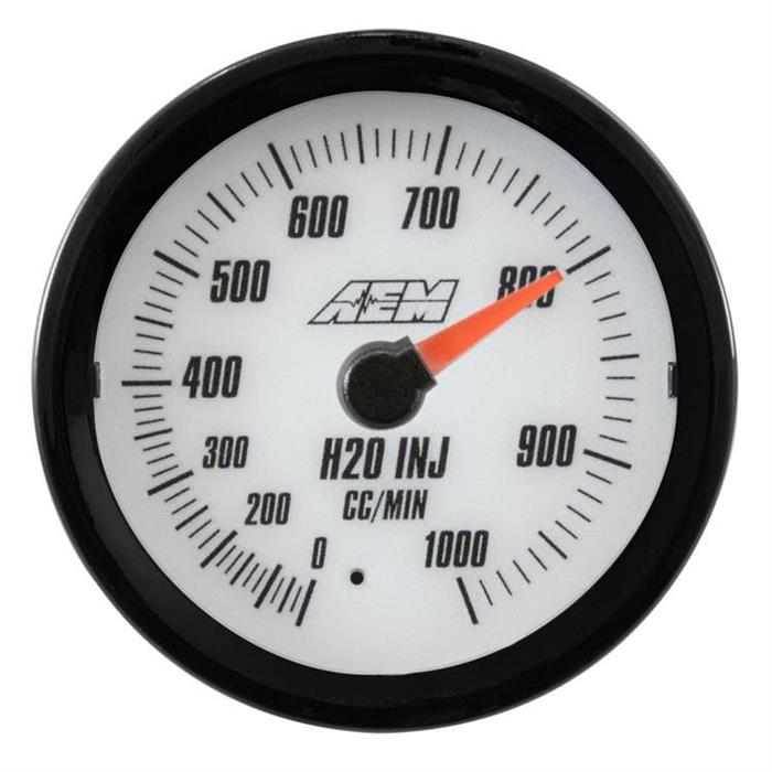 AEM 305142 Analog Style H2O Flow Gauge
