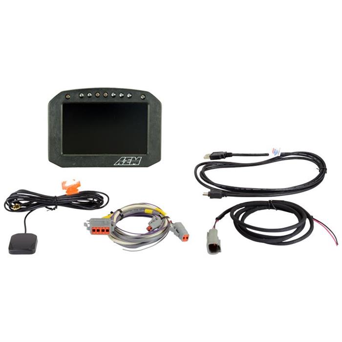AEM Electron 305602F Carbon Flat Panel Digital Dash Display Without Logging & GPS Display