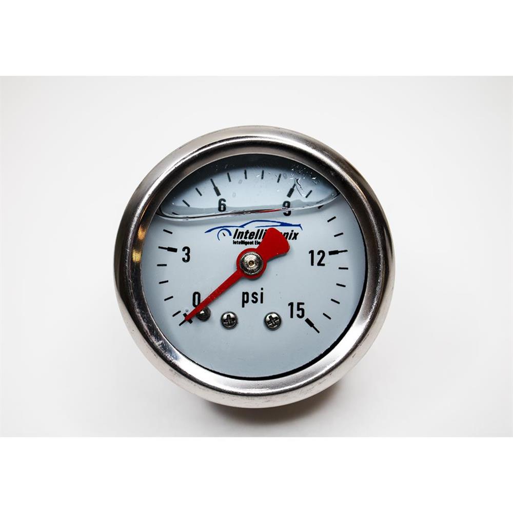 Intellitronix AFP01 Analog Fuel Pressure Gauge, 15 PSI