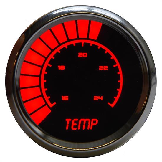 Intellitronix BS9113R Analog Water Temp Gauge, Red