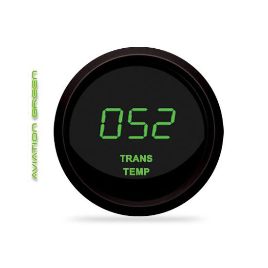 2 1/16" Digital Transmission Temp Gauge Blue LEDs Black Bezel - Foto 7