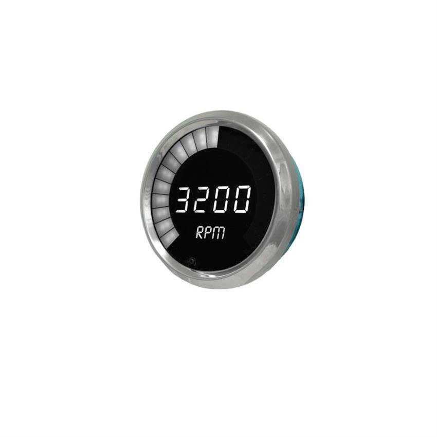 Intellitronix MS9001W LED Digital/Bar Tachometer, White