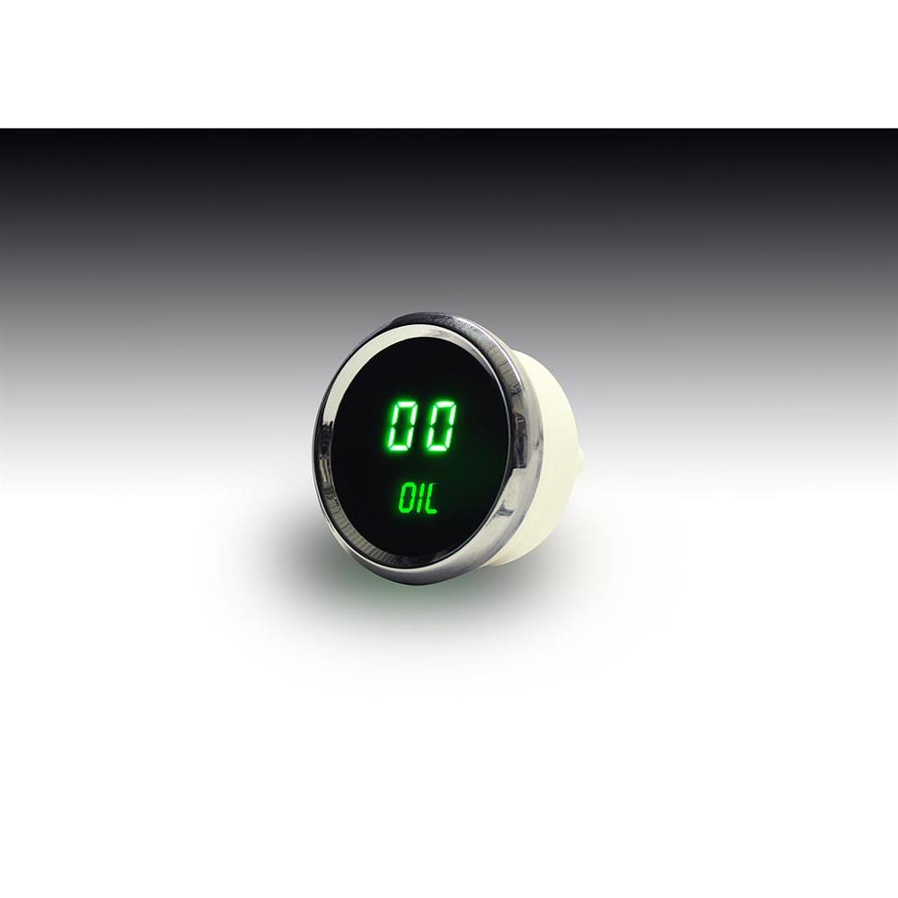 Intellitronix MS9114G LED Oil Pressure Gauge, Green