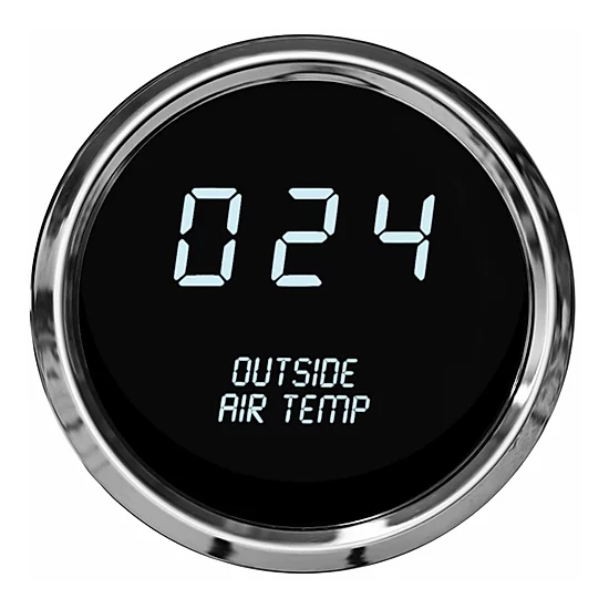Intellitronix MS9123W Digital Outside Air Temp Gauge, White