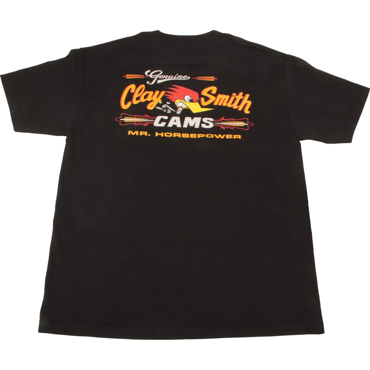 Mr. Horsepower Clay Smith Cams Vintage Style Black T-Shirt – 100% Cotton, NHRA