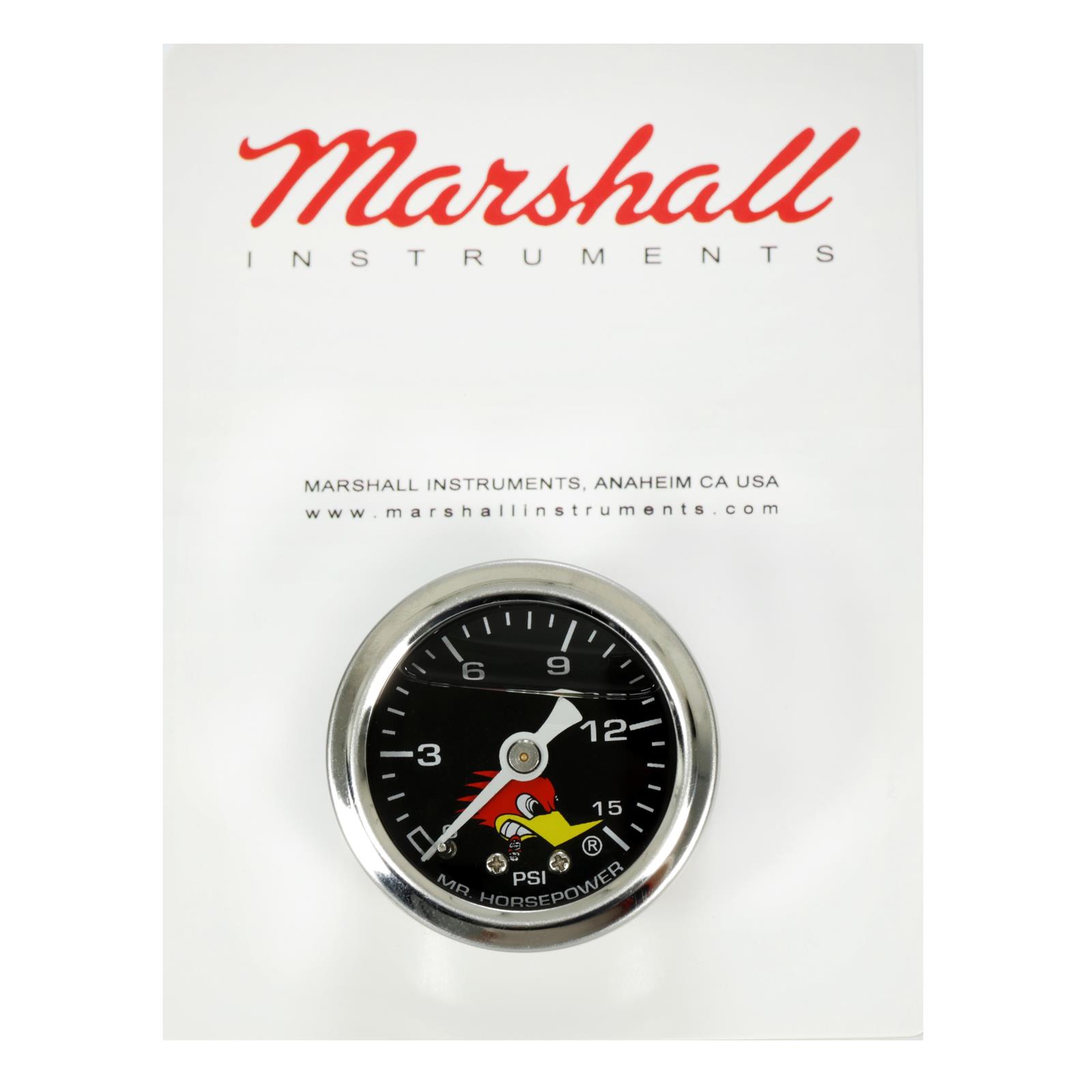 Clay Smith Cams 3182115 Mr. Horsepower Fuel Pressure Gauge, Blk