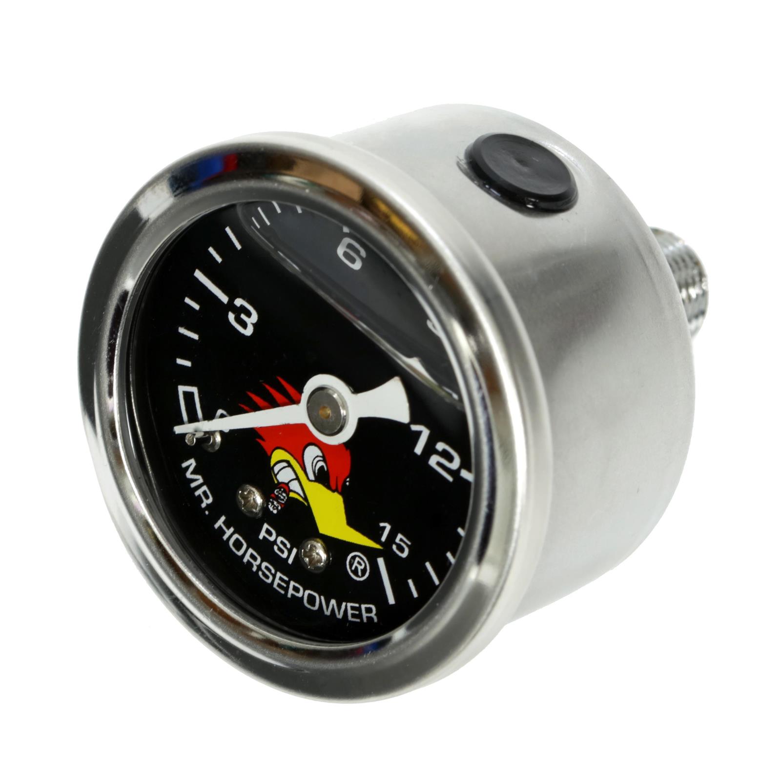 Clay Smith Cams 3182115 Mr. Horsepower Fuel Pressure Gauge, Blk