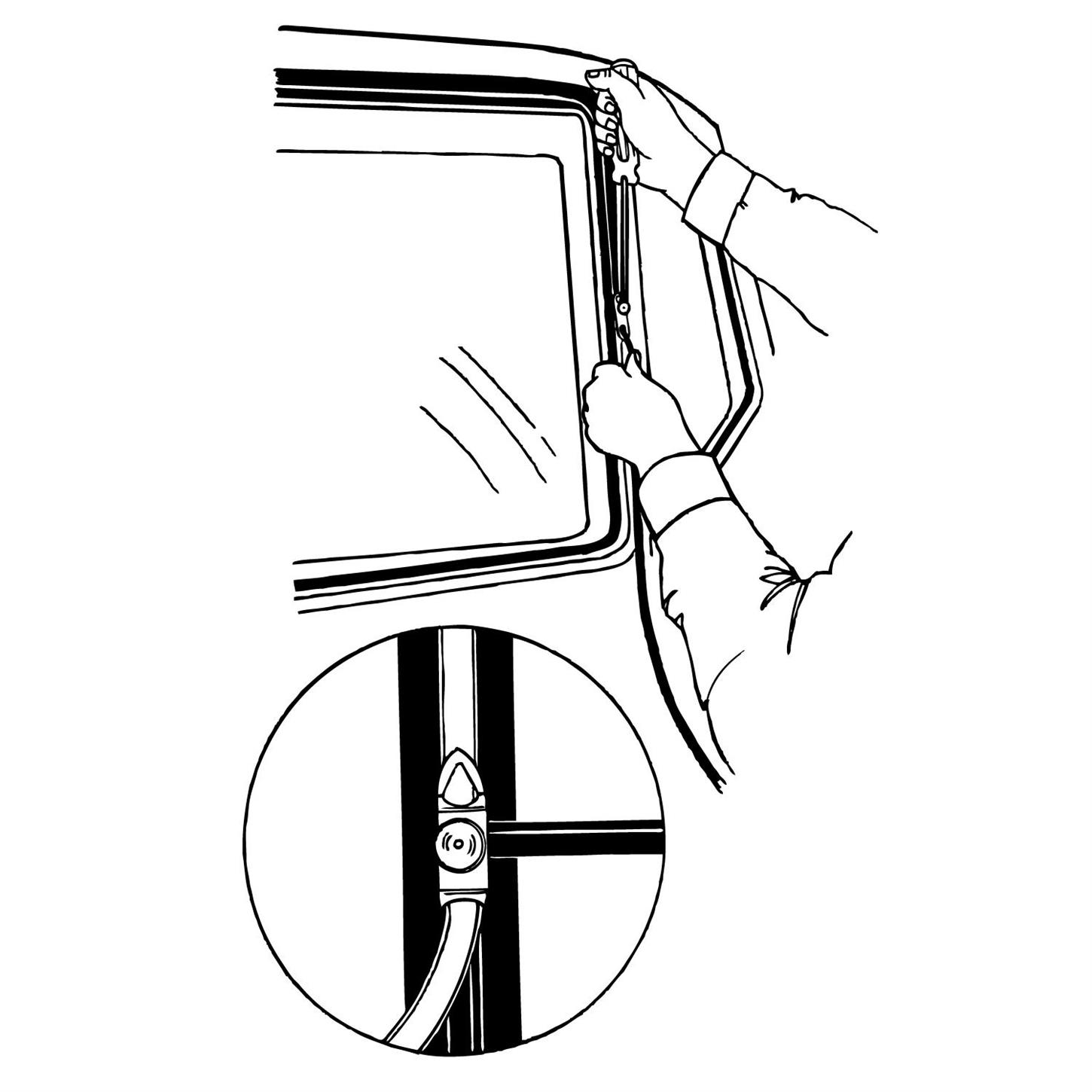 Lisle Corporation 47000 Windshield Locking Strip Tool
