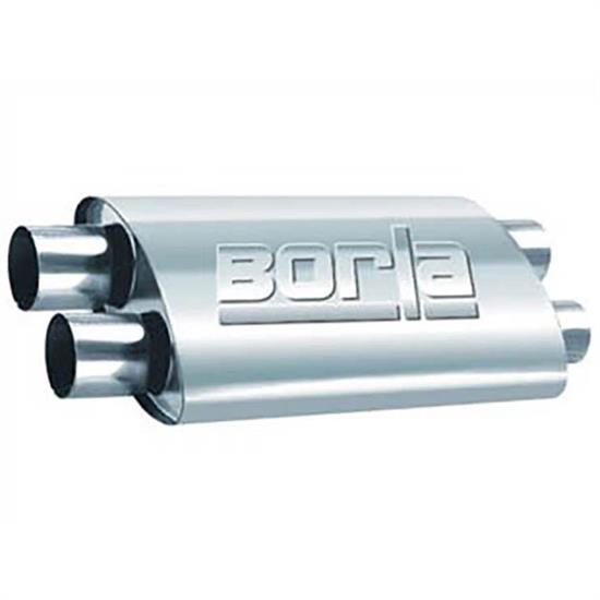 Borla® 400286 ProXS™ Muffler, 2.5 Dual Inlet/Outlet