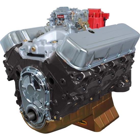 496 Rpm Engine BluePrint BP4963CTC GM 496 Dressed Engine, Cast Iron Heads, Flat Tappet Cam