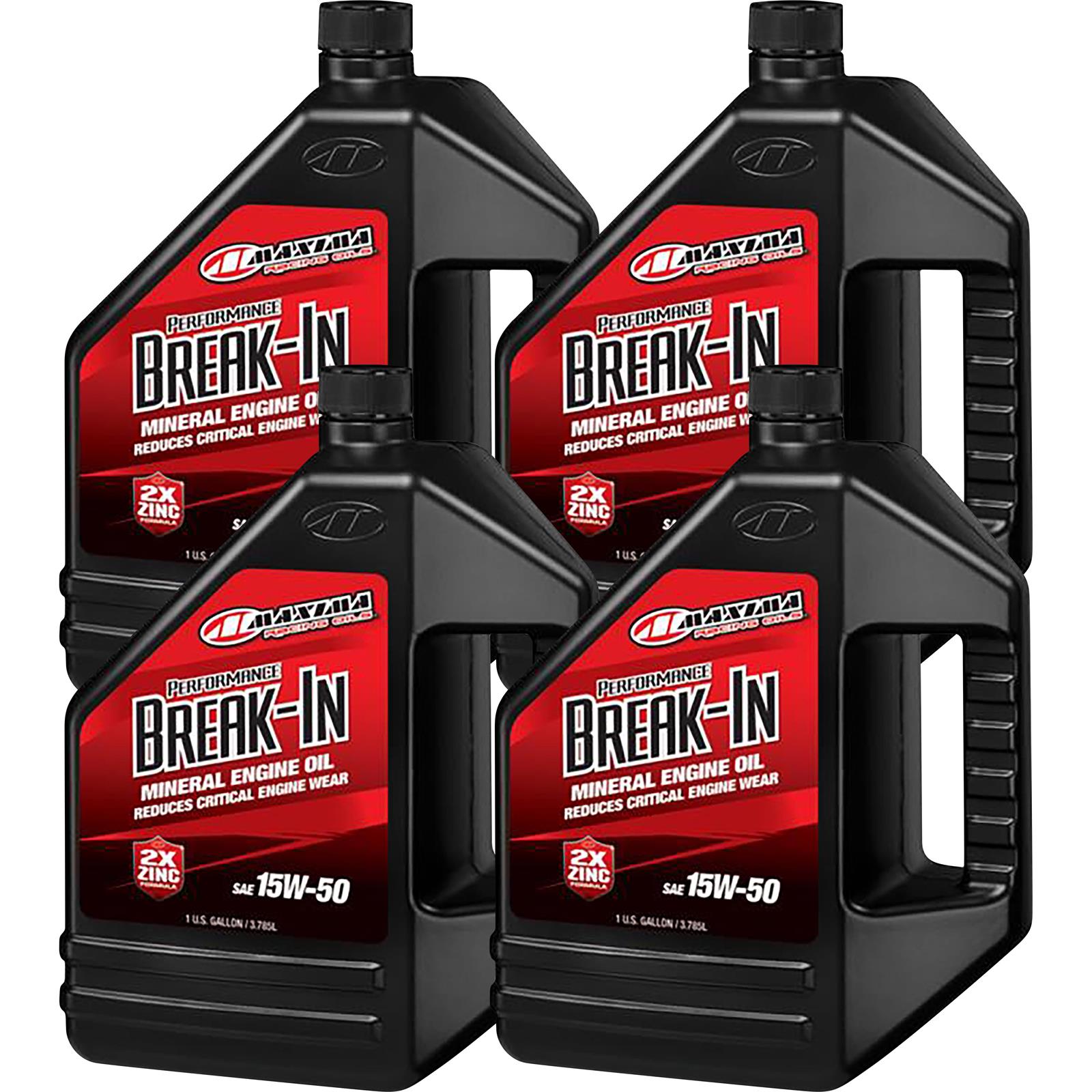 Maxima 39-119128 15w50 Break-In Oil Case 4x1 Gallon main image 1