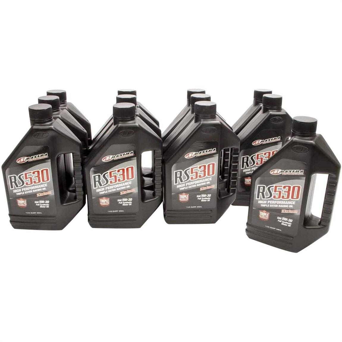 Maxima Racing Oils 22991901 RS Full Synthetic, 5W30, 12 Quarts
