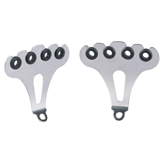 Four Hole Chrome Spark Plug Wire Holders, 33/4 Inch Tall