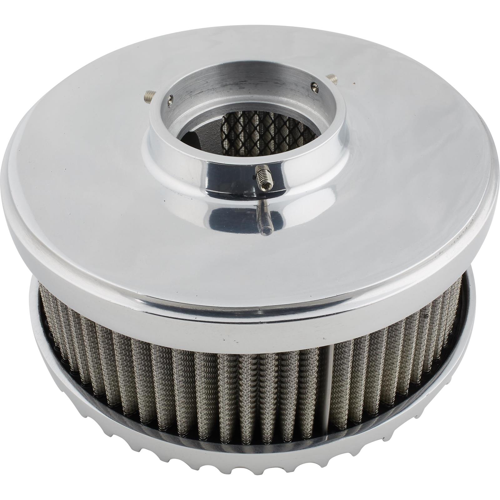 OTB Gear 4750 Finned Air Cleaner, 1 Barrel Carburetor, Polished