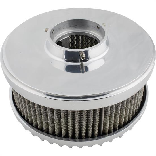 OTB Gear 4750 Finned Air Cleaner, 1 Barrel Carburetor, Polished