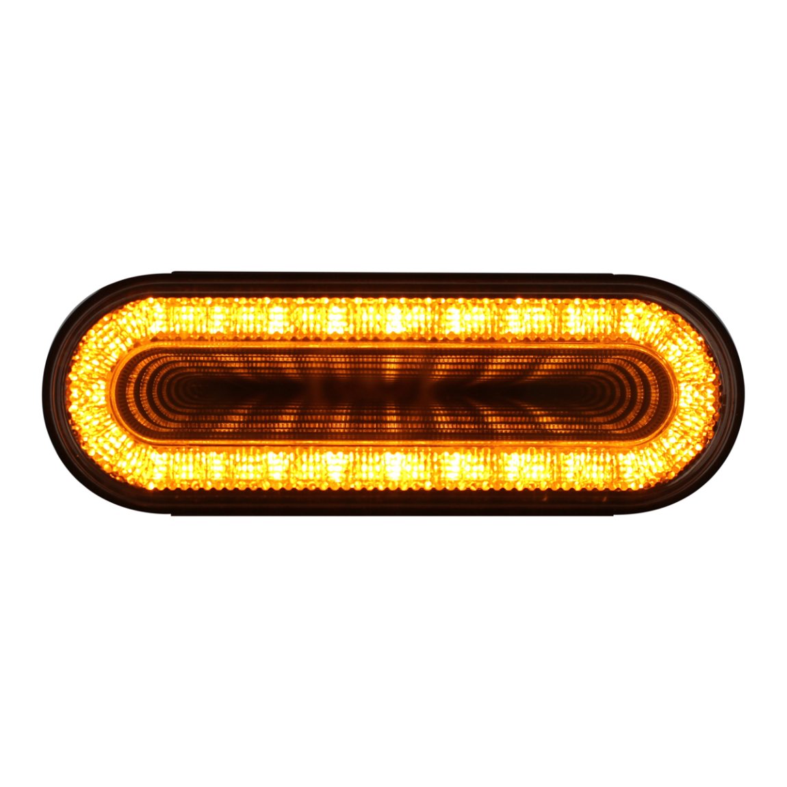 United Pacific 36665 6" Oval Mirage Turn Signal Light Amber LED