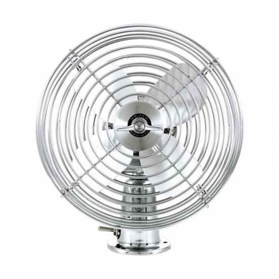 United Pacific 40848 Chrome 6" All Metal Heavy Duty Fan, 12v
