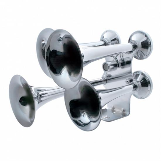 United Pacific 46130 4 Trumpet Chrome Train Horn, Standard Duty