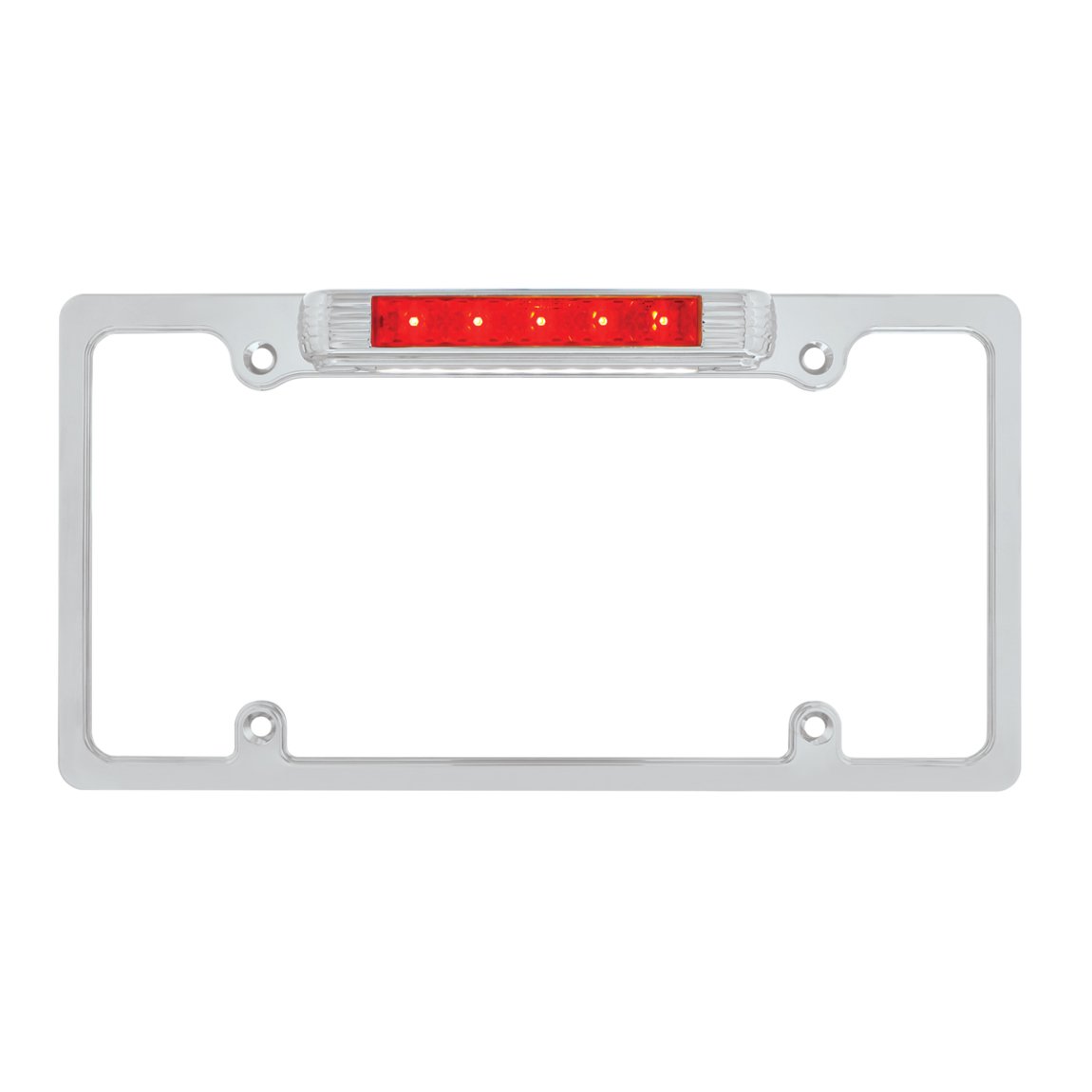 United Pacific 50148 Chrome License Plate Frame Light Amber