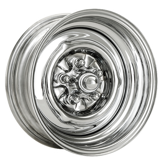 Speedway O/E Style Hot Rod Chrome Steel Wheel, 15x5, 5x4.5,