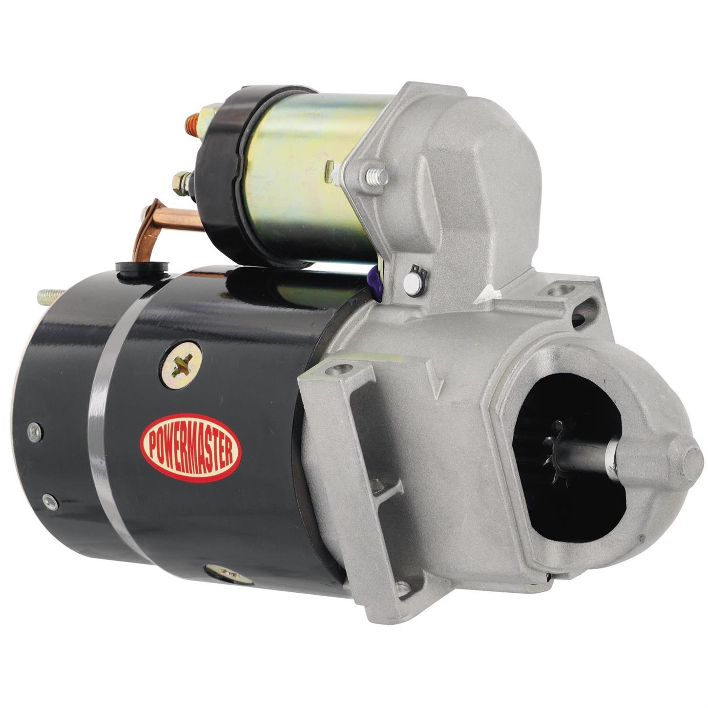 PWM3510 Direct Drive Original Look Hi-Torque Retro Starter for 168 Tooth Flywheel & Small Block Chevy, Black