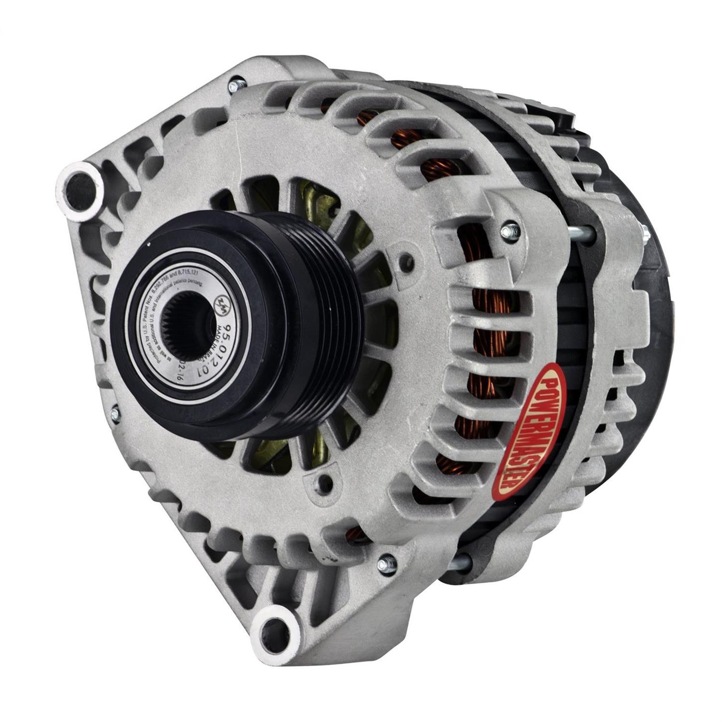 A-Team Performance GM Alternator AD244 Style High Output 220 Amps 12V Chrome Compatible with LS Engine Cars and Trucks