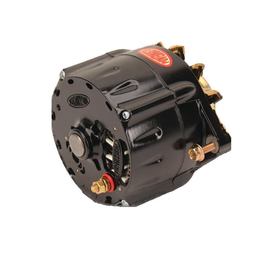 Powermaster 57297 GM 12SI 150 Amp Smooth Look Alternator, Black