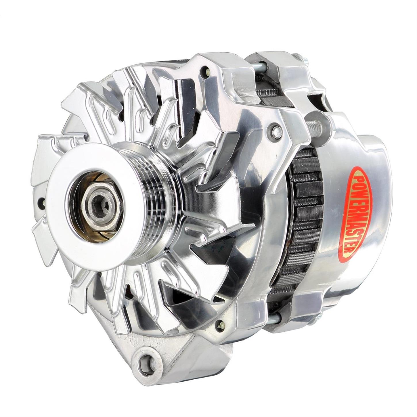 Powermaster 678608 GM CS130 XS Alternator, 140A, Polished, Right
