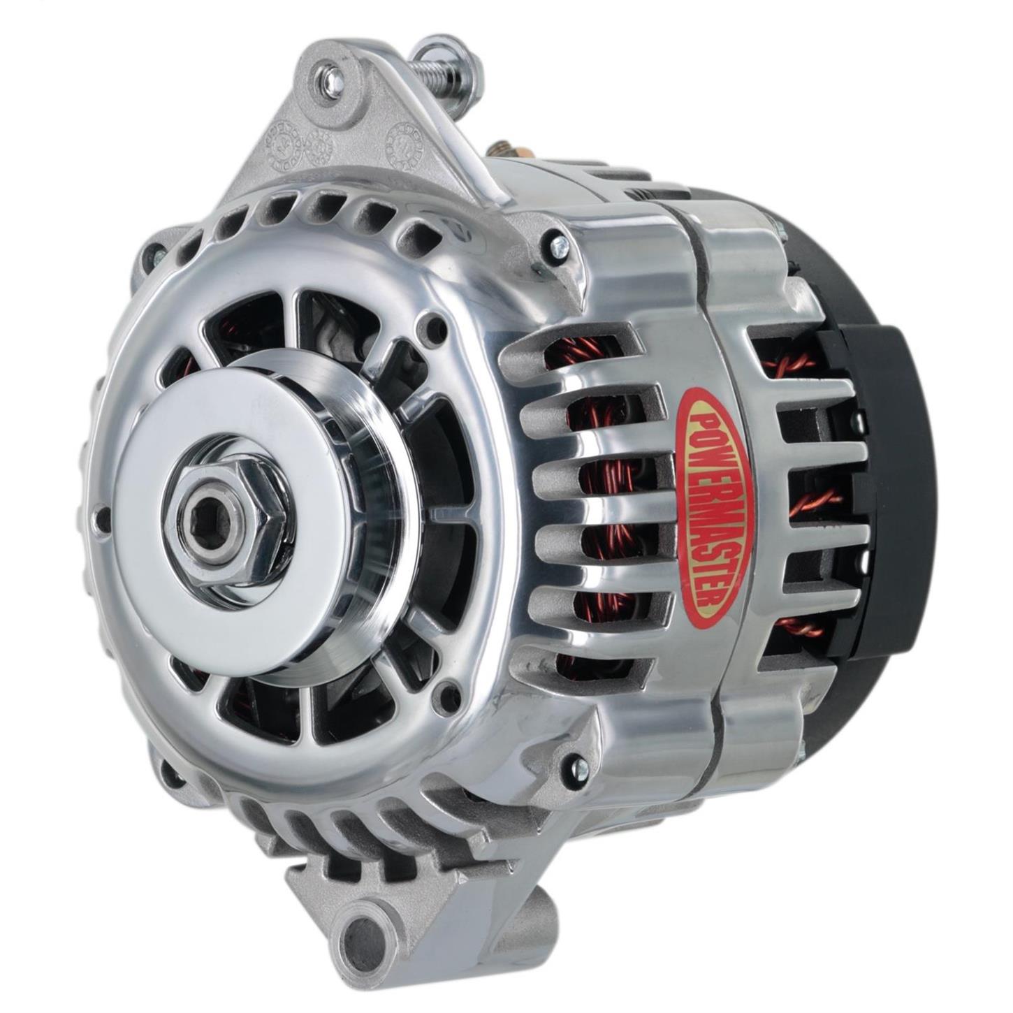 Powermaster 68413 GM AD230 Alternator, 165A, VBelt, Polished