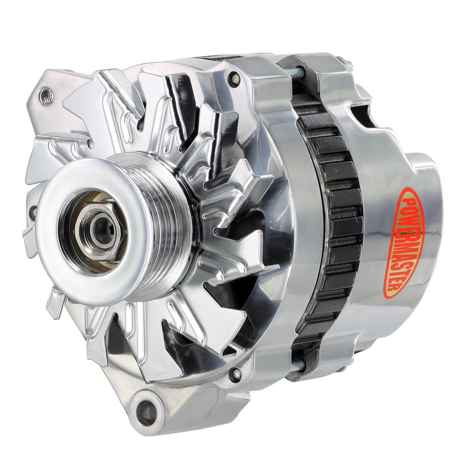 Powermaster 7902 GM CS130 Alt. 105A, 6 Groove, Offset Left Mount
