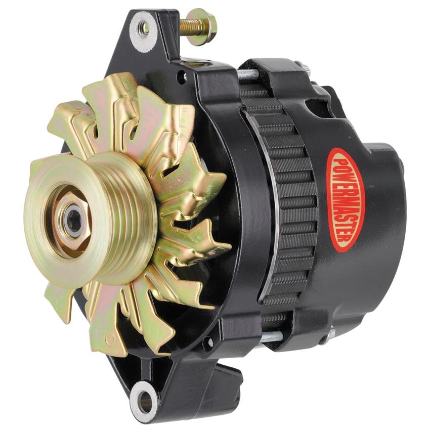 Powermaster 8012 Race Alternator, 105 Amps, Serpentine, 12V, GM