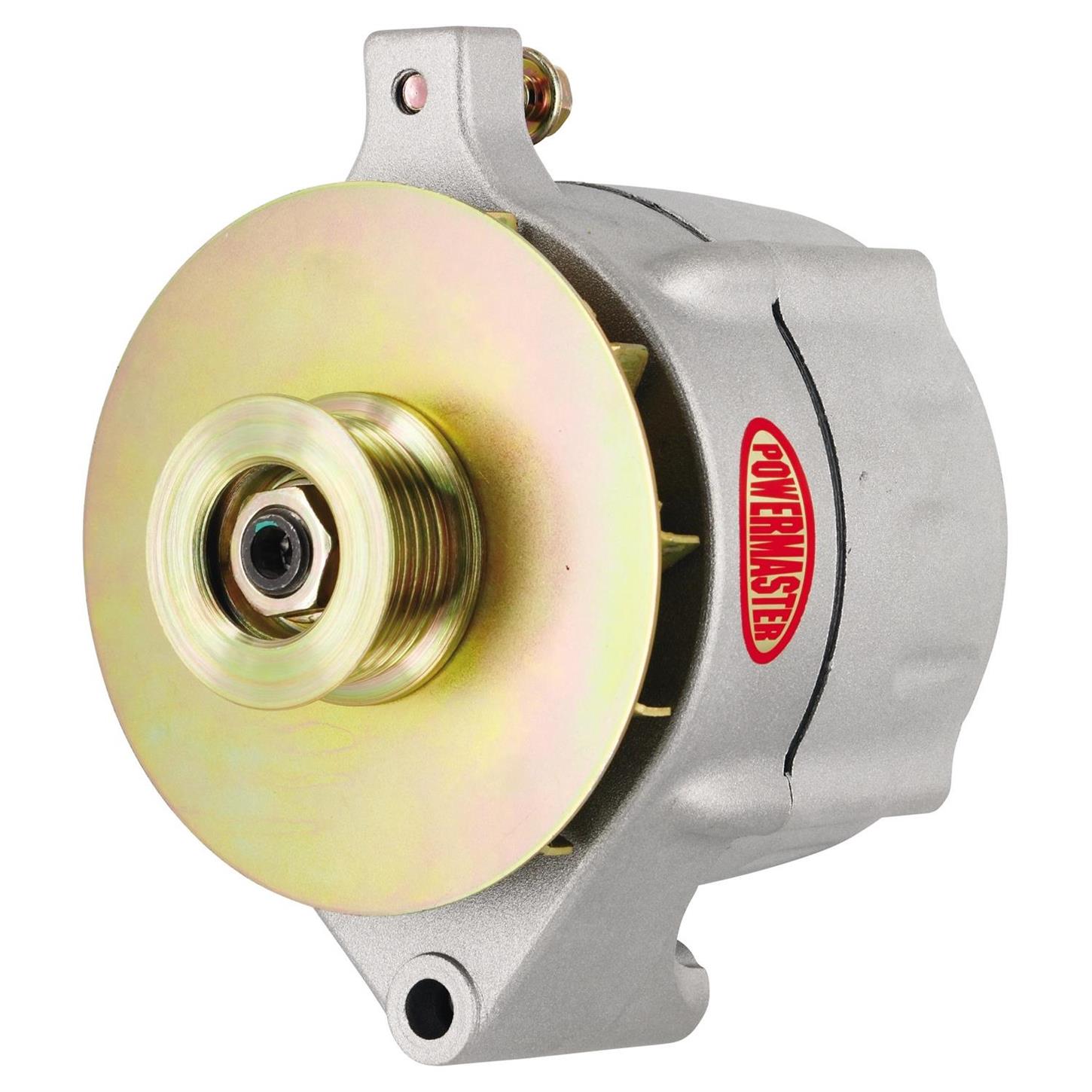 Powermaster 8-47100 Race Alternator, 100A, Serpentine, 12V, Ford