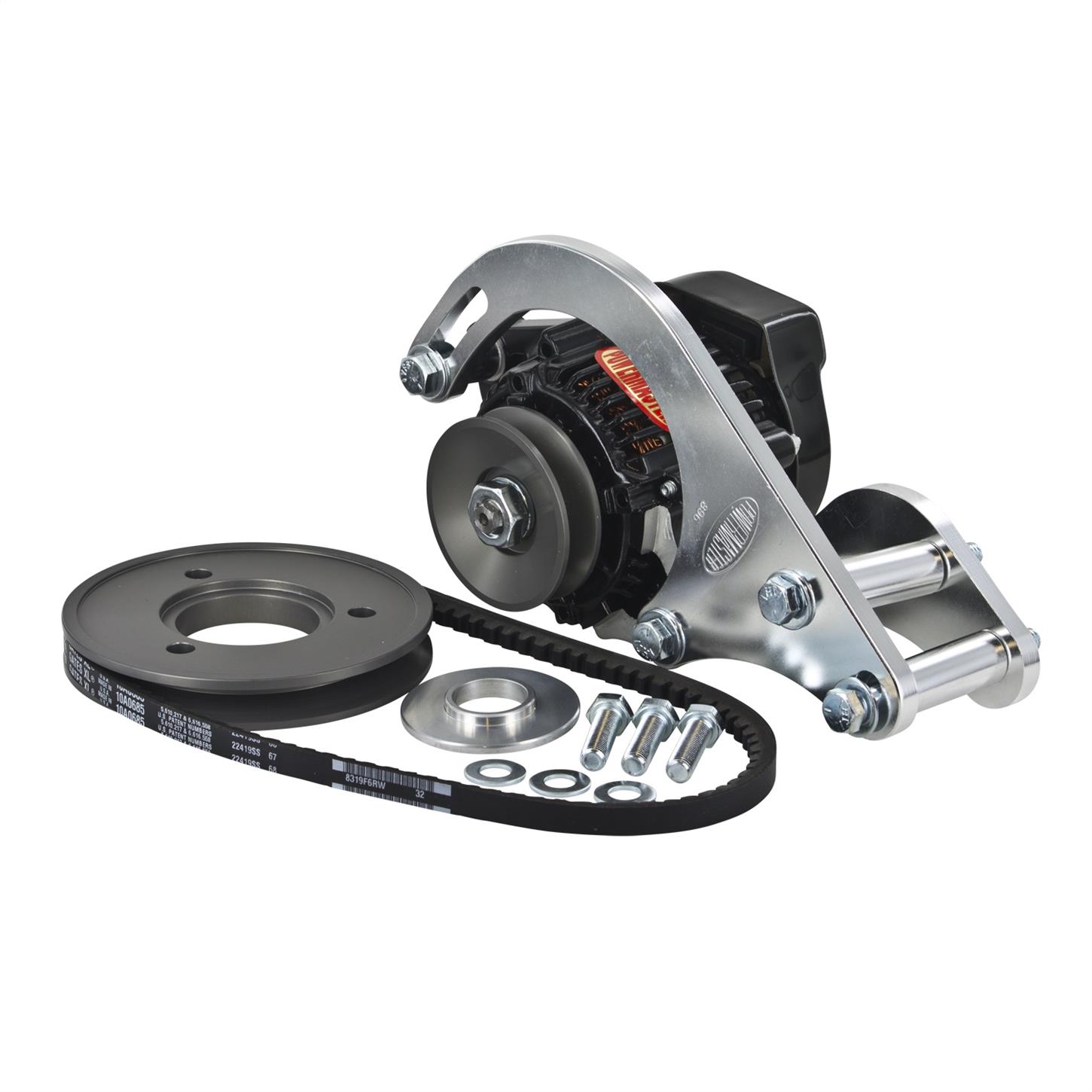 Powermaster 8-896 Drag Race Alternator Kit, 55A, V-belt, Chevy