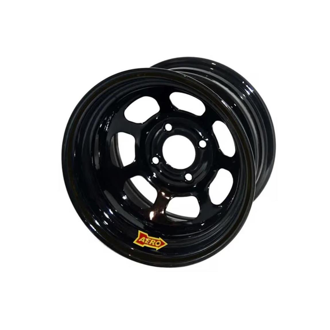 Roue Aero 15x8 Pouces – Noire, 4 Trous, Entraxe 4.75, Pour Voiture, Neuve
