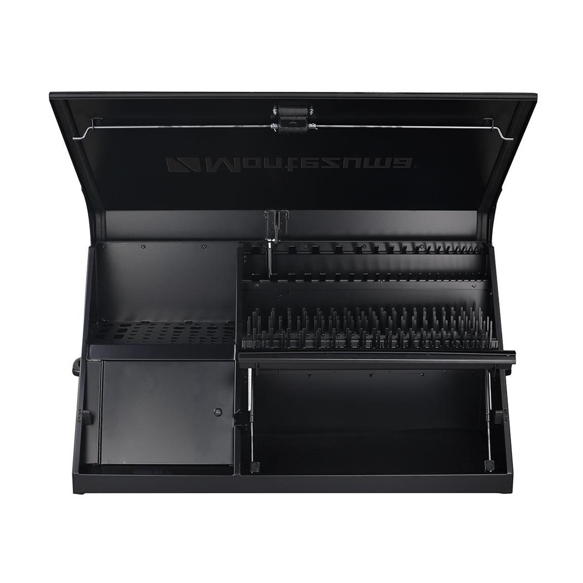 takuma Montezuma DX411FB Triangle Toolbox, 41 X 18 In, Steel, Flat Black