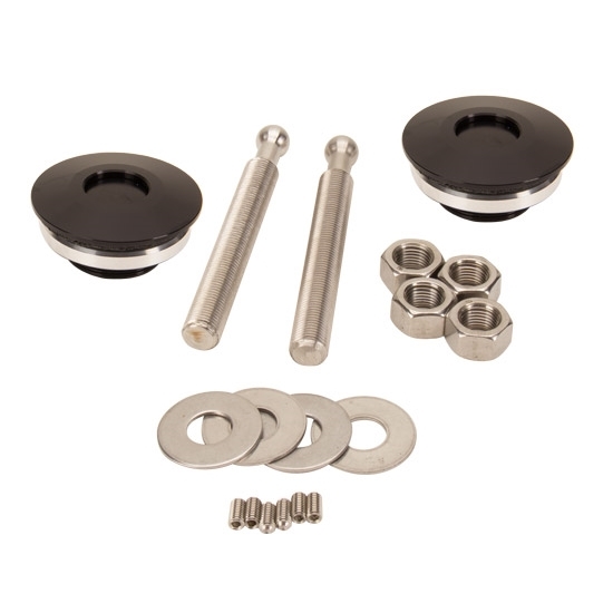 Quik-Latch Products QL-50-LP//BP Black Cerakote Finish Low Profile Quick Release Hood Pin Kit