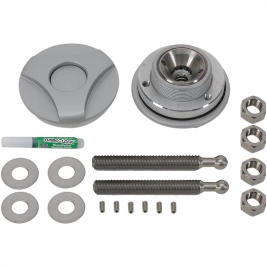 Quik Latch QL50TWS Twist Lock Hood Pins, Silver