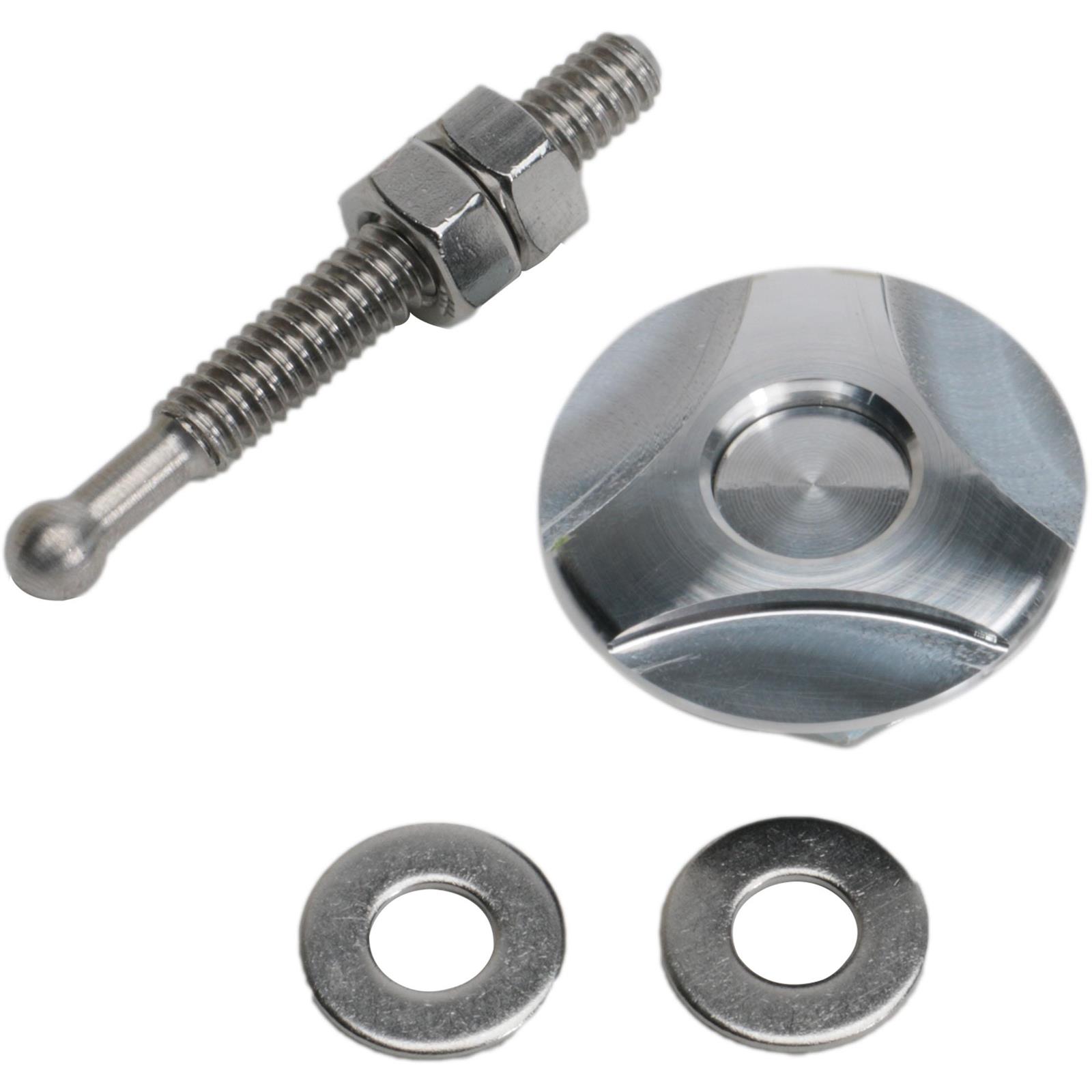 Quik Latch QL25TWS Twist Lock Hood Pins, Silver