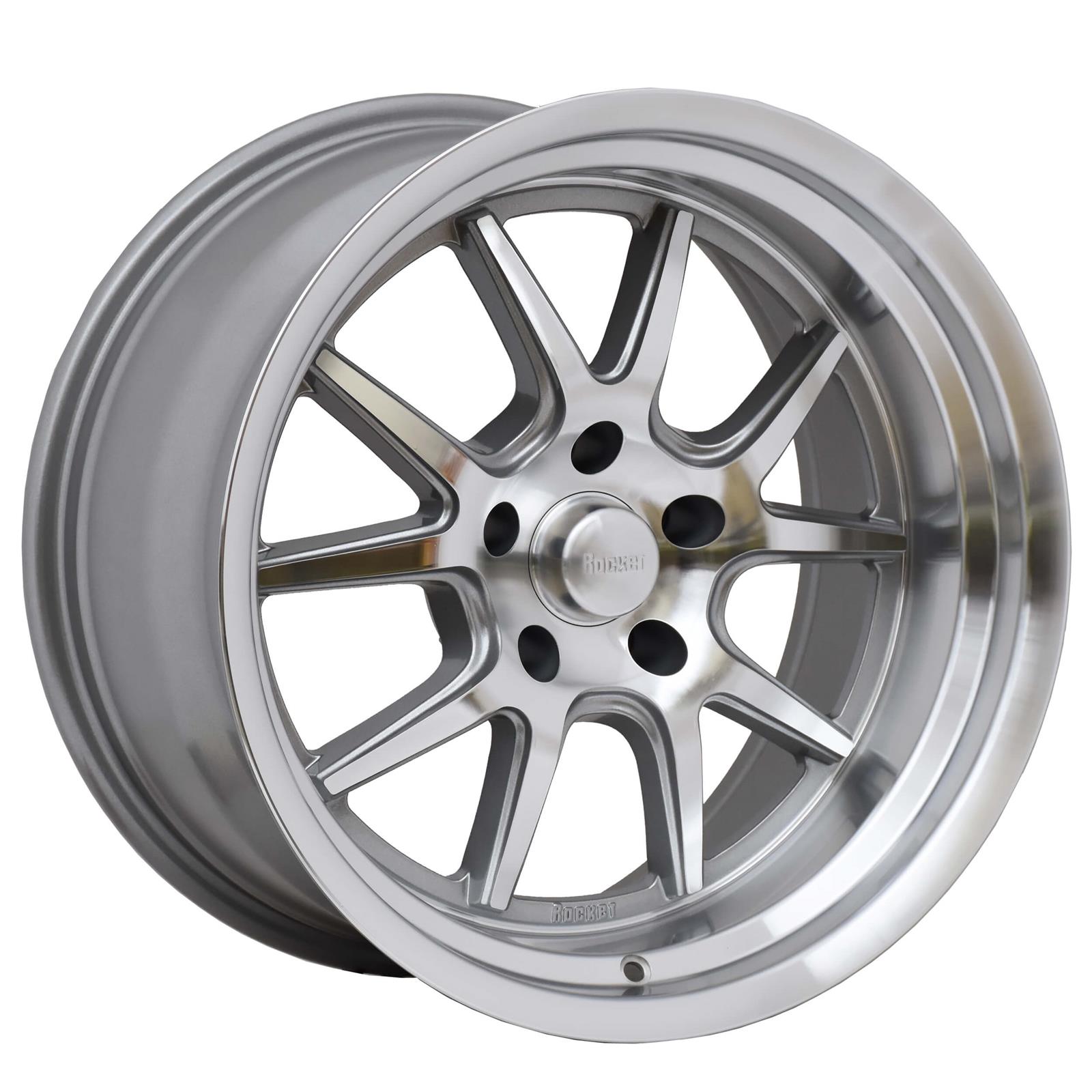 Rocket Racing Wheels TTR19-817355 TTR19 Attack Titanium/Machined