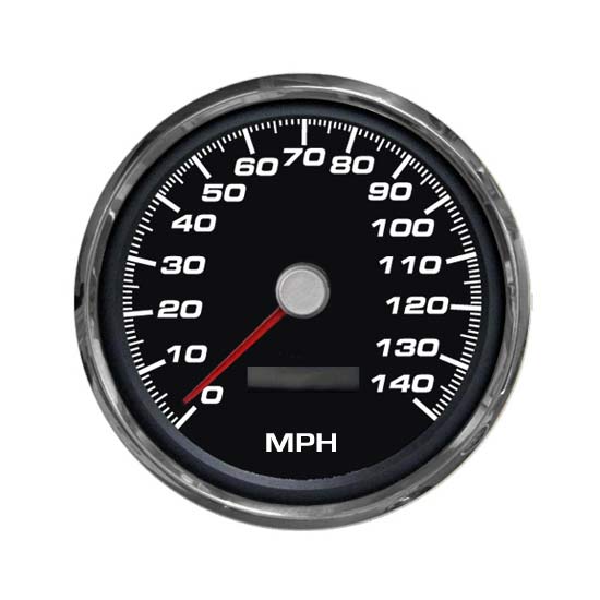New Vintage USA 0115001 43/8 Speedometer, 140 MPG, Programmable