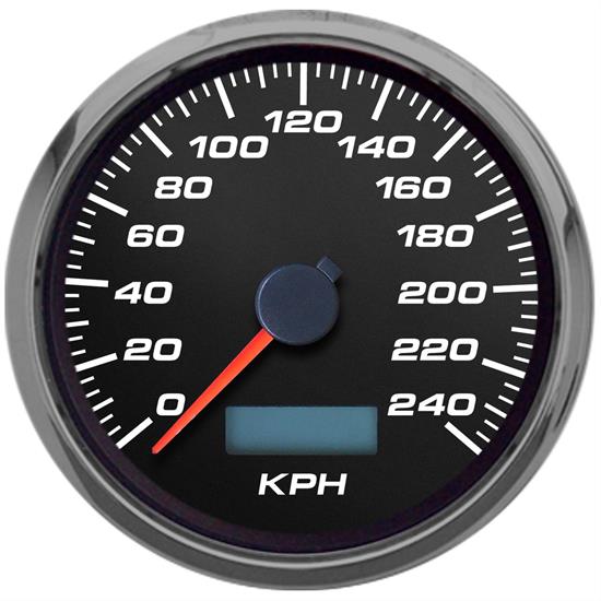 New Vintage USA 0214001M Performance ll 3 3/8" Speedometer KPH