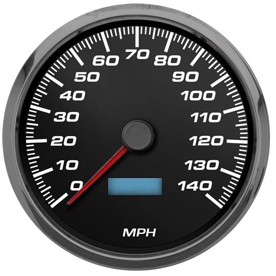 New Vintage USA 0215001 Performance ll 4 3/8" Speedometer Black