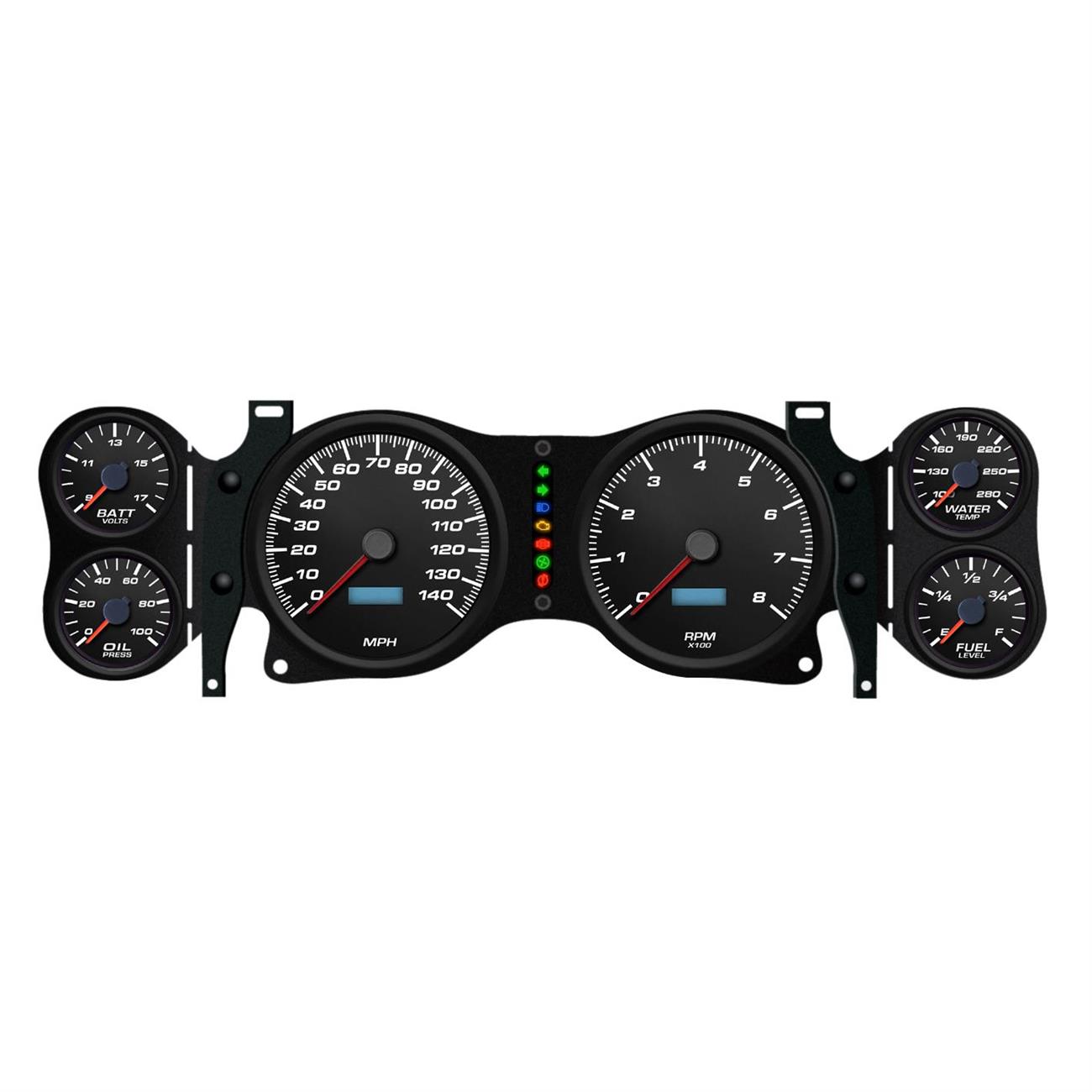 New Vintage USA 02670-01 6 Gauge Perform ll Black 70-78 Camaro