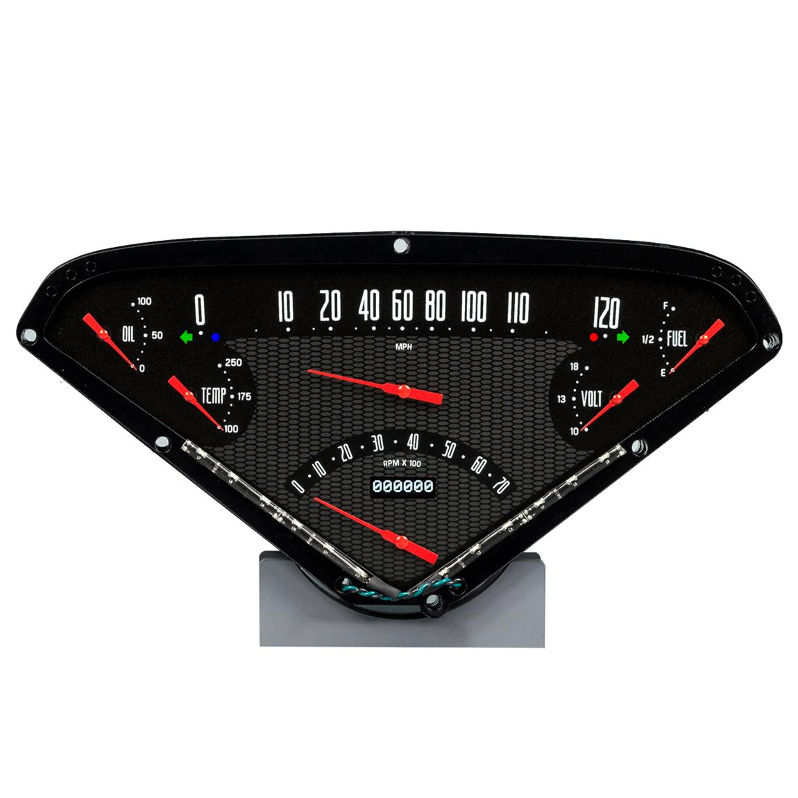 New Vintage USA 5925701 Direct Fit Gauges, 195559 Chevy Truck