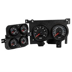 New Vintage USA 73026-01 6 Gauge Performance ll Black 73-87 Chev