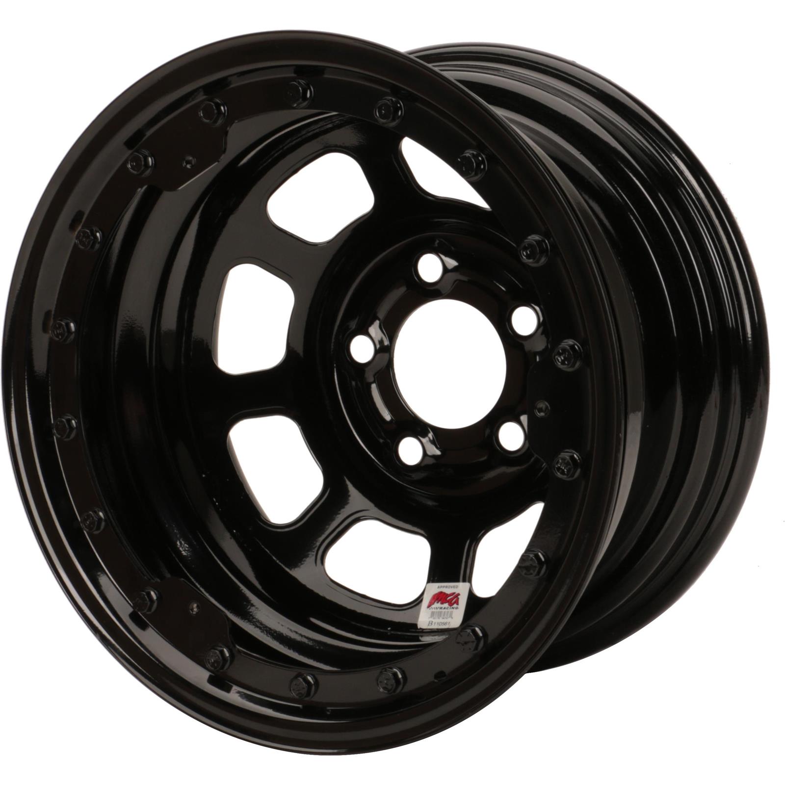 Bassett　バセット　15x8　D-Hole ブラック　5穴　2本セット Amazon.com: Bassett D-Hole 15x8 in 5x4.75 Black Wheel Rim P