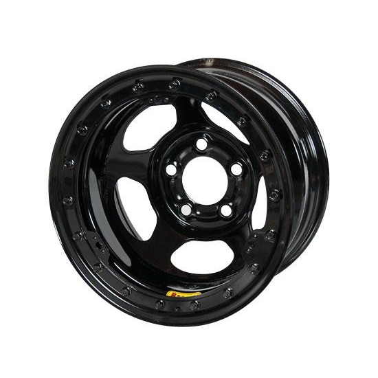 Bassett 58AJ1L 15X8 Inertia 5 on 5.5 1 Inch BS Black Beadlock