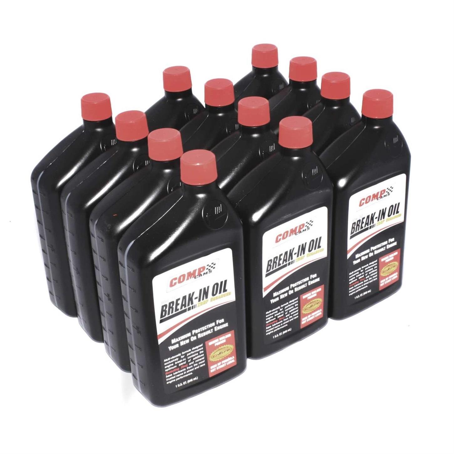 COMP Cams 159112 Engine BreakIn Motor Oil, 15W50, 12 Quart Case