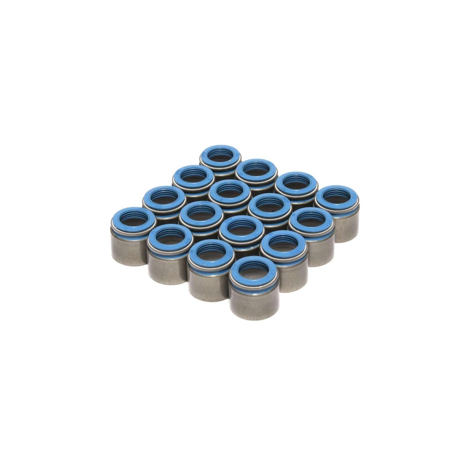 COMP Cams 51816 Valve Stem Seals, PTFE, .530 Inch, .342 Inch, Set/16